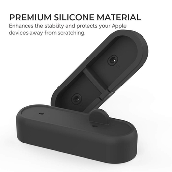 2-in-1 szilikon asztali töltőállvány iPhone és Apple Watch számára