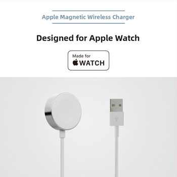 Magnetické bezdrôtové nabíjač pre Apple Watch, MFi certifikované, hliníková zliatina puzdro, ultratenké, rýchle nabíjanie 5W (QC2.0)
