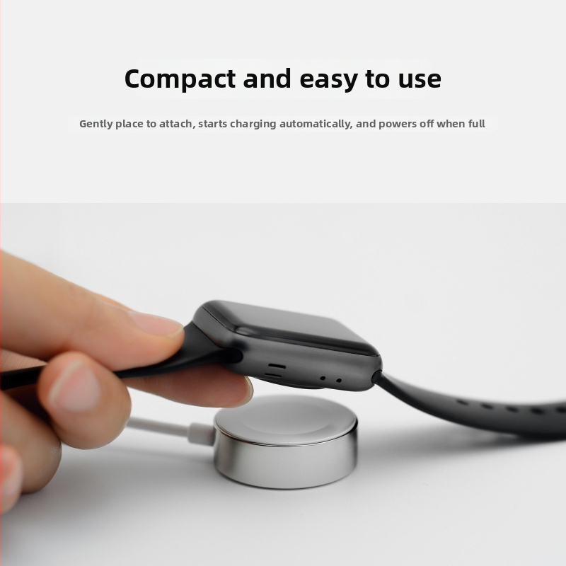 Magnetické bezdrôtové nabíjač pre Apple Watch, MFi certifikované, hliníková zliatina puzdro, ultratenké, rýchle nabíjanie 5W (QC2.0)