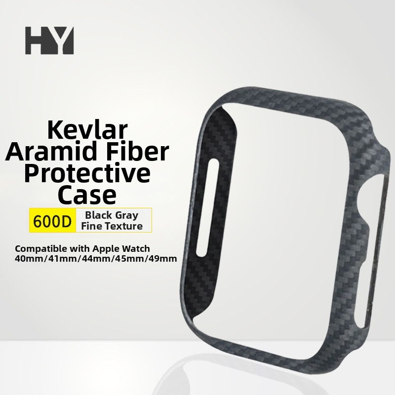 Pouzdro pre Apple Watch, Kevella materiál, aramidové vlákno zosilnené, kompatibilné s Apple Watch Ultra a bežnými modelmi