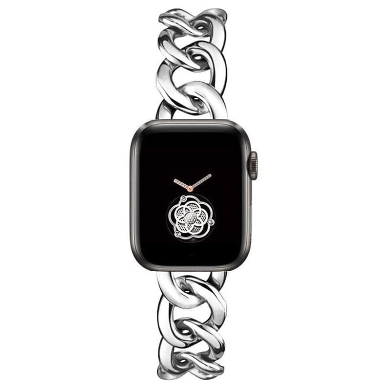 Jun Onda Apple Watch čelična narukvica s denim jednostranim lancem, kompatibilna sa Series 6/SE