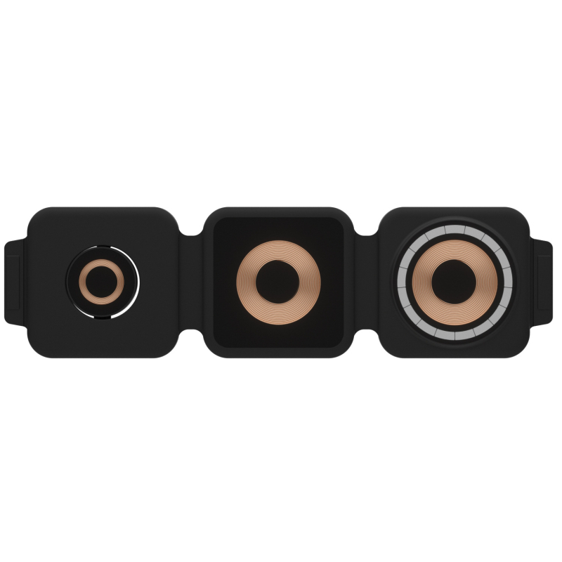 Încărcător wireless magnetic, trei în unu pentru Apple Watch, iPhone și AirPods – suport pliabil, încărcare rapidă QC3.0, Putere totală 20W