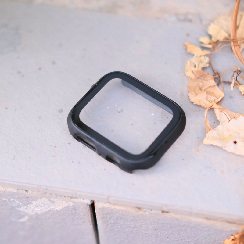 Apple Watch Series SE apsauginis dėklas – medžiaga PC+glass, suderinamas su Series SE, svoris 0,02