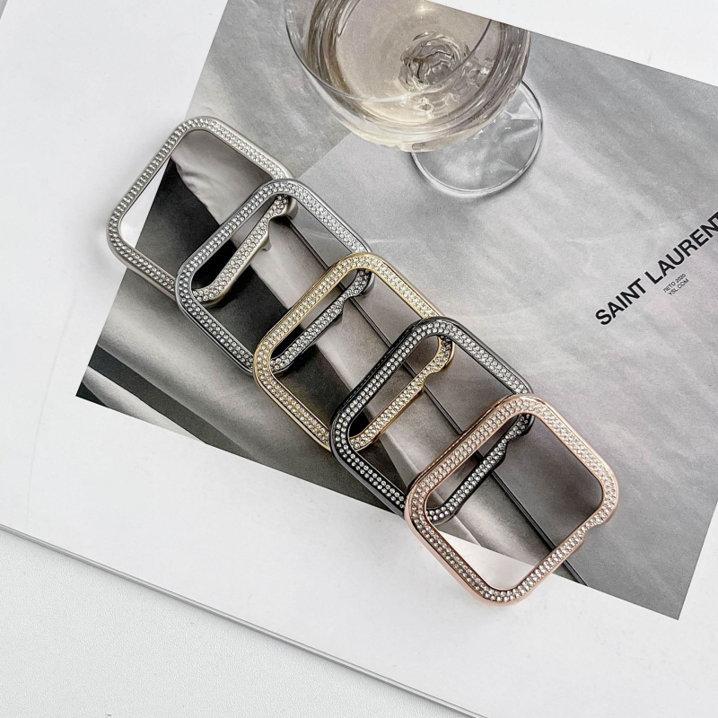 Za Apple Watch S9-1 SE — kućište od aluminijske legure s dvostrukim redom dijamantnih kristala i izrezbarenim dizajnom