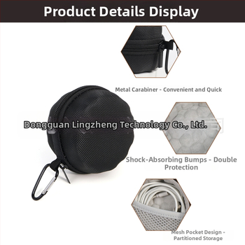 Univerzális EVA kemény óratartó tok, forró préseléssel készítve, ütés- és nyomásálló, 10 kg teherbírás, Huawei és Apple Watch adatkábel-tároláshoz