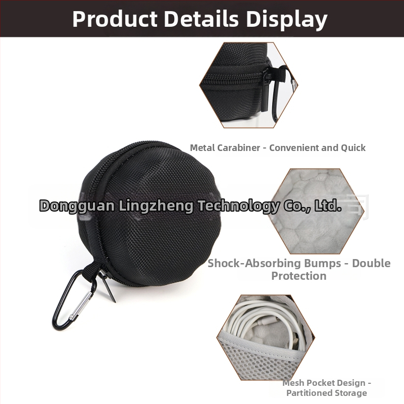 Univerzálny EVA pevný puzdro na hodinky, hot-press formovanie, nárazuvzdorné a tlakovo odolné, nosnosť 10 kg, na uloženie káblov Huawei a Apple Watch