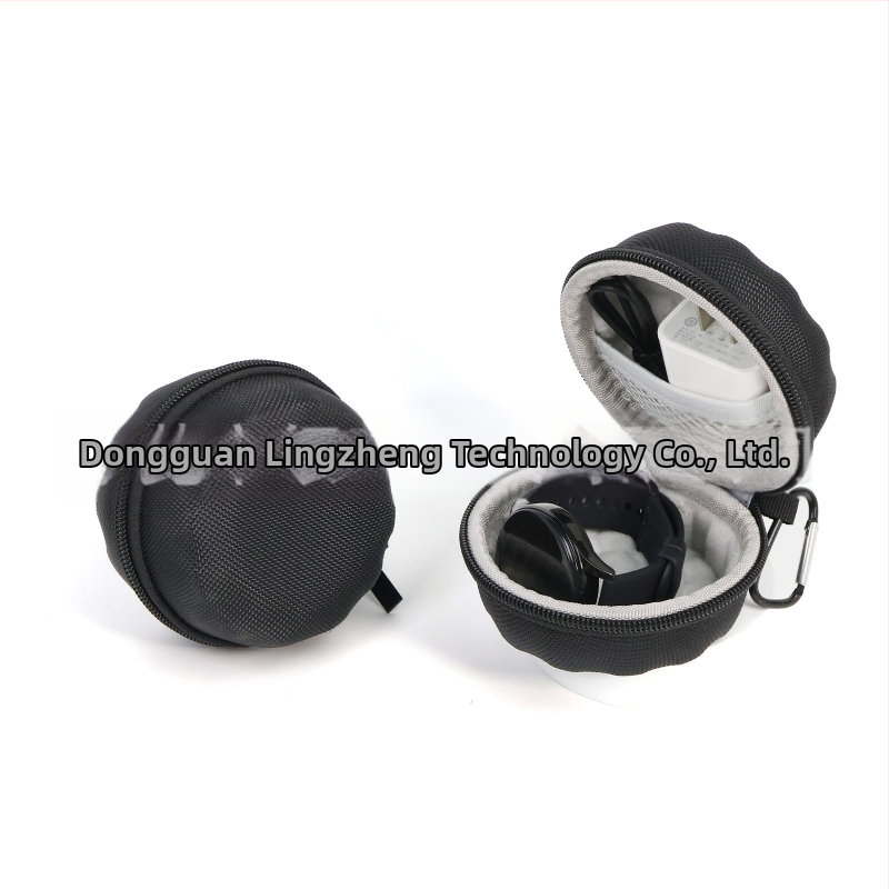 Univerzálny EVA pevný puzdro na hodinky, hot-press formovanie, nárazuvzdorné a tlakovo odolné, nosnosť 10 kg, na uloženie káblov Huawei a Apple Watch