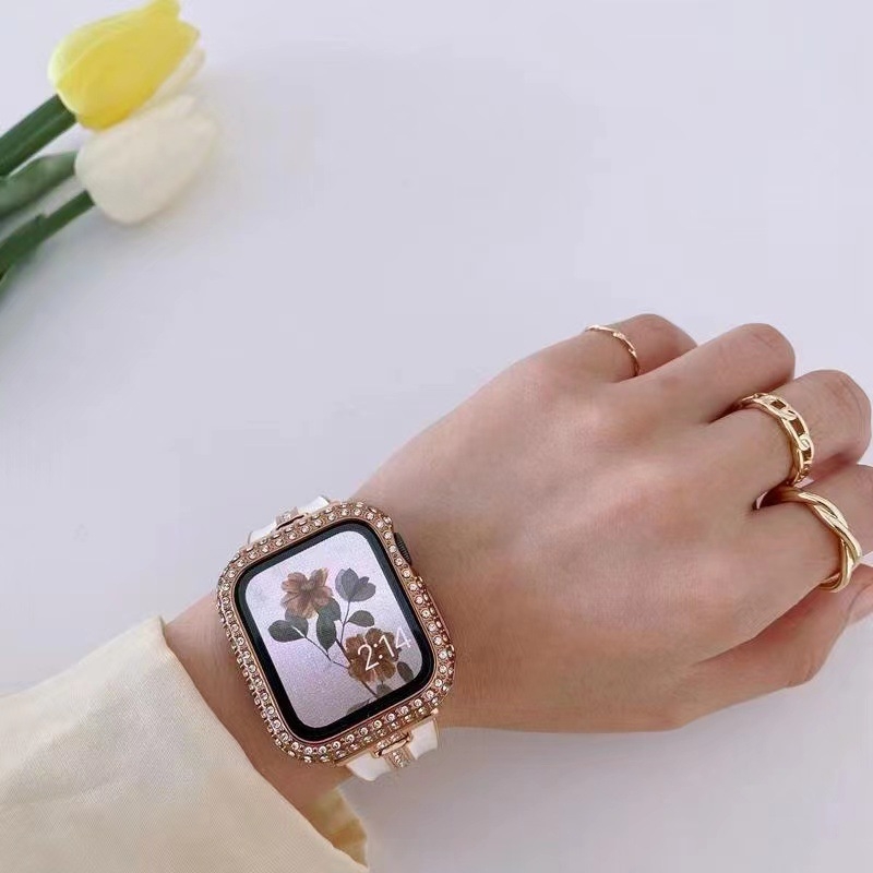 Kućište Apple Watch s dijamantnom inkrustacijom, PC elektroplatiranje i potpuno prekriveno zaštitnim staklom