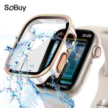 Apple Watch Ultra apsauginė dėklas – PC medžiaga, atspari vandeniui, tiesių kraštų dizainas, visapusiška apsauga