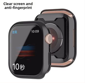 Ochranný kryt pre Apple Watch Series 7, TPU, elektroplatinovaný povrch, protiškrabaniu