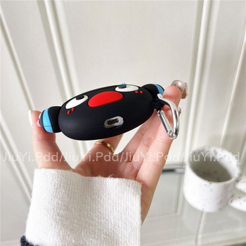 Θήκη προστασίας για Apple AirPods Pro 2 με σχέδιο χαριτωμένου πιγκουίνου - υλικό PVC, στυλ καρτούν, τρισδιάστατος ανάγλυφος