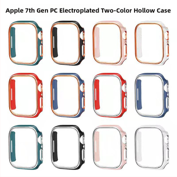 Apple Watch Series 6–9 PC korpusas, išgraviruotas tuščiaviduris rėmas su elektroplatinės dangos paviršiumi