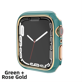 Apple Watch Series 6–9 PC korpusas, išgraviruotas tuščiaviduris rėmas su elektroplatinės dangos paviršiumi