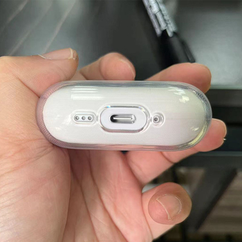 AirPods Pro 3 защитен калъф, прозрачен TPU, инжекционно формован, съвместим с Apple