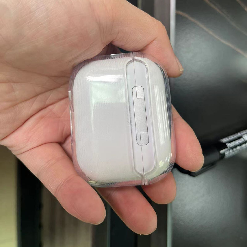 AirPods Pro 3 защитен калъф, прозрачен TPU, инжекционно формован, съвместим с Apple