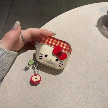  husă TPU protector pentru căști wireless Apple, transparentă, stil desen animat, relief 3D, personalizare disponibilă