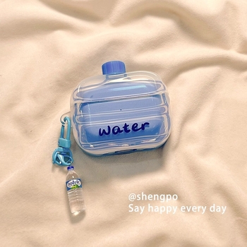 AirPods защитен калъф - TPU, прозрачен, карикатурен стил, 3D релеф, съвместим с Apple