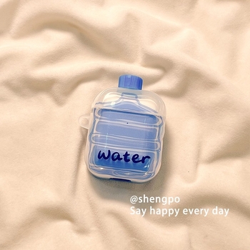 AirPods защитен калъф - TPU, прозрачен, карикатурен стил, 3D релеф, съвместим с Apple