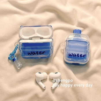 AirPods защитен калъф - TPU, прозрачен, карикатурен стил, 3D релеф, съвместим с Apple