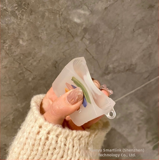 Pouzdro na AirPods pre Apple – Graffiti dúha, TPU, reliéfny kreslený dizajn, prispôsobiteľný, kompatibilný s AirPods 1/2/3/4 a Pro/Pro2