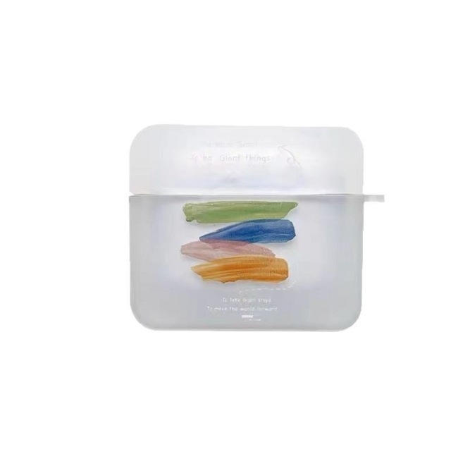 Pouzdro na AirPods pre Apple – Graffiti dúha, TPU, reliéfny kreslený dizajn, prispôsobiteľný, kompatibilný s AirPods 1/2/3/4 a Pro/Pro2