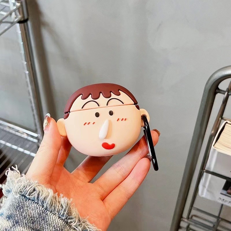 Силиконов калъф за AirPods Pro 2 и AirPods (1–3 поколение) – мека силиконова обвивка, карикатурен дизайн, инжекционно формован