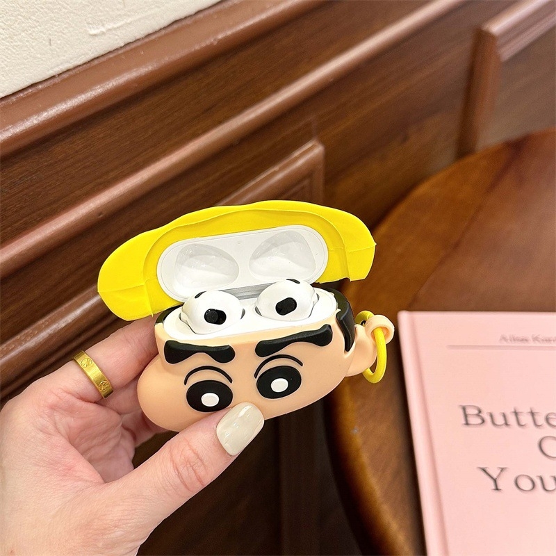 Husă Xiaoxin AirPods 4, din silicon, carcasă rigidă, stil desen animat, turnare prin injecție, Compatibil cu Apple AirPods 4
