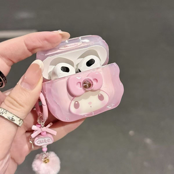 Калъф за Apple AirPods Pro 3, TPU, с отварящ се капак, карикатурен принт, гравирана рисунка