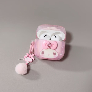 Калъф за Apple AirPods Pro 3, TPU, с отварящ се капак, карикатурен принт, гравирана рисунка