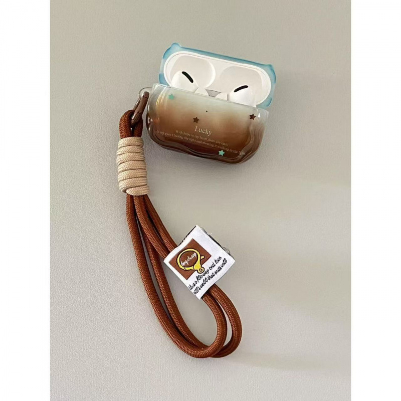 AirPods кейс за слушалки Chaohsi, релефна изработка, общ стил, с възможност за персонализация, материал: друг