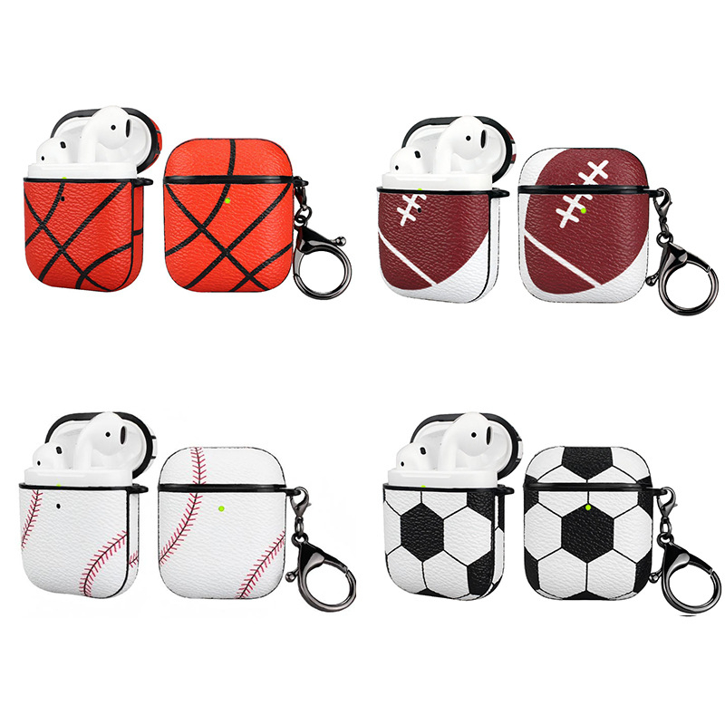 Kenpetai Zaštitno kućište za AirPods 1/2/Pro — PC plastika i PU koža; preklopni poklopac (flip-top), univerzalni dizajn; konstrukcija s ljepilom; podrška prilagodbi; kompatibilno s AirPods 1/2/Pro.