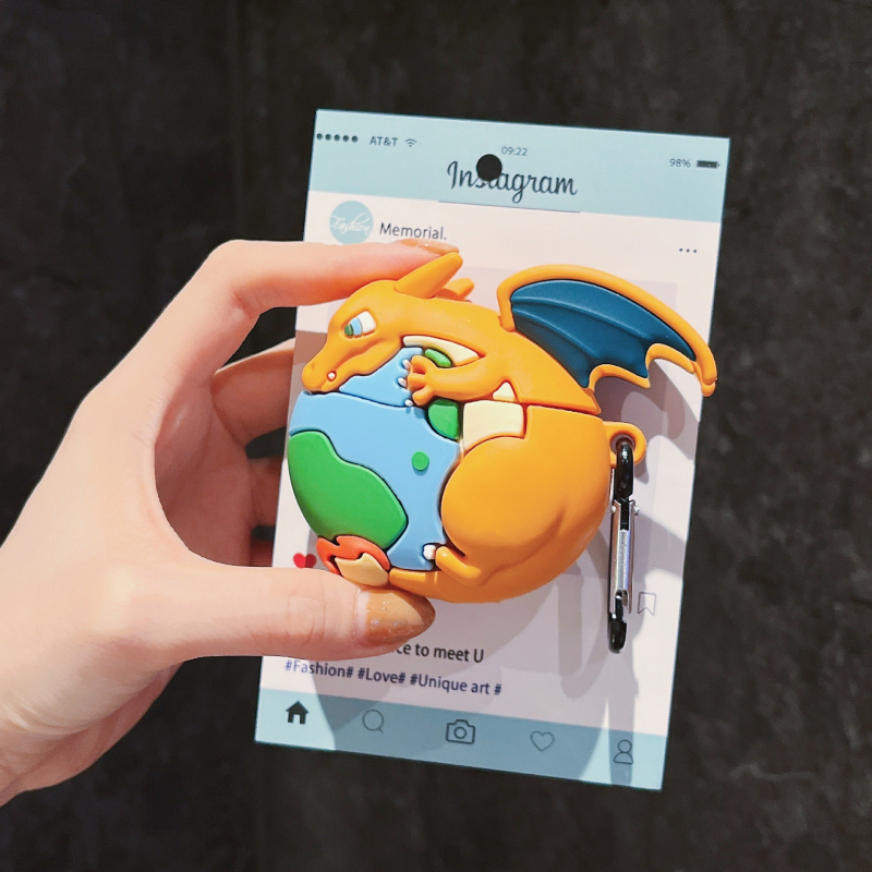 Carcasă de protecție AirPods Pro 3 — PVC, design portabil, stil desen animat, relief gravat, personalizare disponibilă