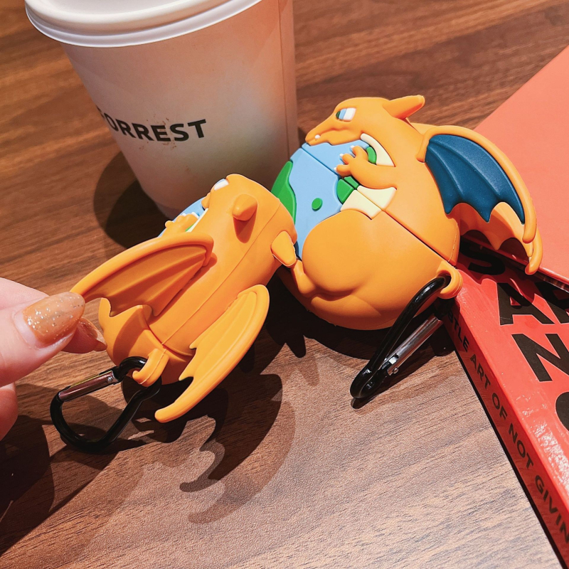 Carcasă de protecție AirPods Pro 3 — PVC, design portabil, stil desen animat, relief gravat, personalizare disponibilă