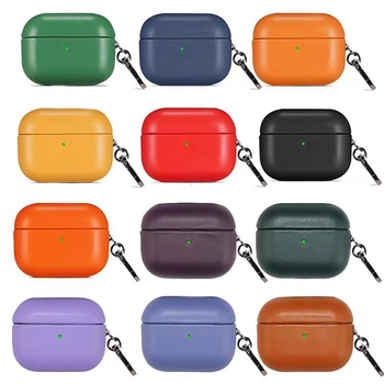 Aizsargkaste no mākslīgās ādas Apple AirPods Pro 2, rokdarbs, universālais dizains