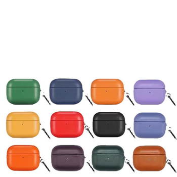 Aizsargkaste no mākslīgās ādas Apple AirPods Pro 2, rokdarbs, universālais dizains