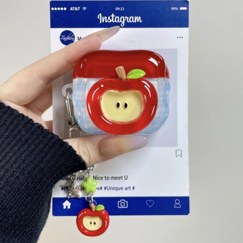 Калъф за AirPods 4/2 поколение от силикон, стил карикатура, код 5a11, Chestnut shell