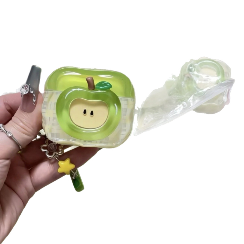 Калъф за AirPods 4/2 поколение от силикон, стил карикатура, код 5a11, Chestnut shell