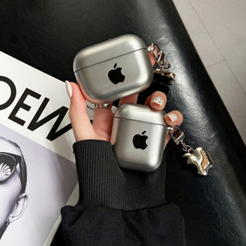 AirPods защитен калъф — електроплатинен матов завършек, TPU мека обвивка, универсален