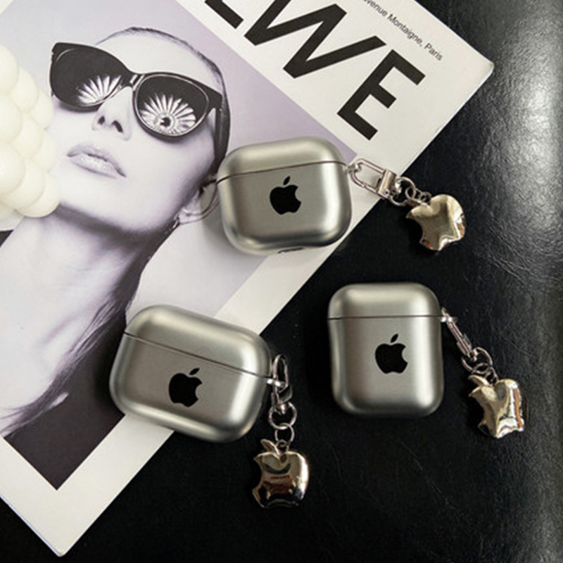 AirPods защитен калъф — електроплатинен матов завършек, TPU мека обвивка, универсален