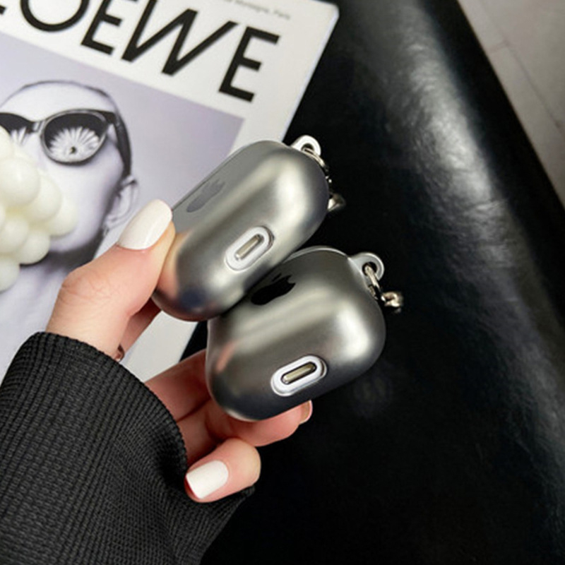 AirPods защитен калъф — електроплатинен матов завършек, TPU мека обвивка, универсален