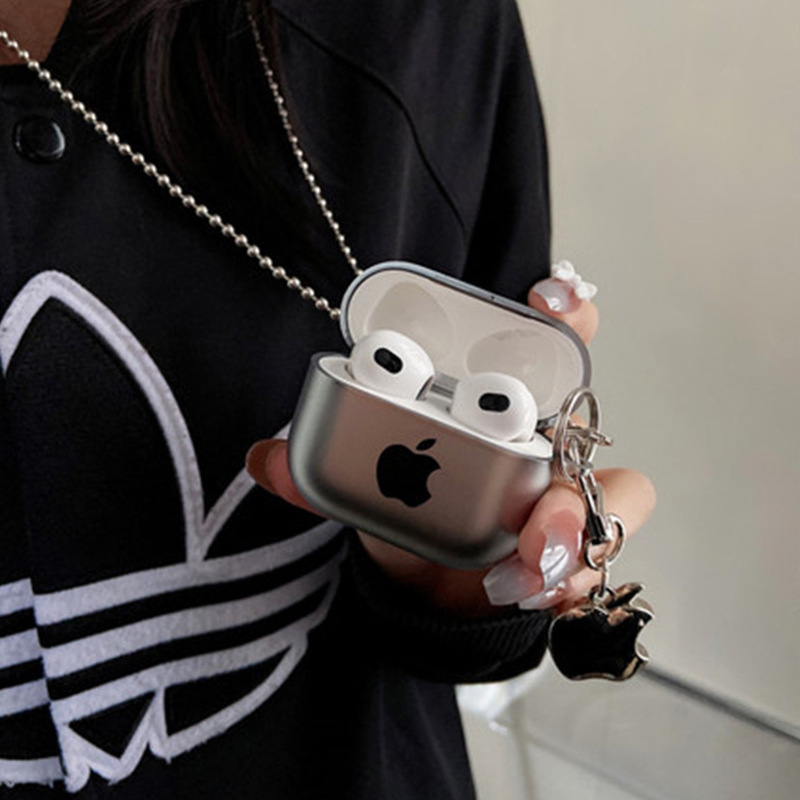 AirPods защитен калъф — електроплатинен матов завършек, TPU мека обвивка, универсален