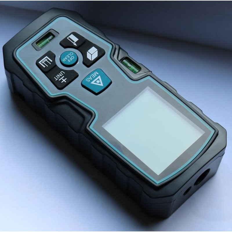 Xinnuo S8 rokas lāzera attāluma mērītājs ar dubultiem līmeņiem, ABS+PC korpuss, IP54