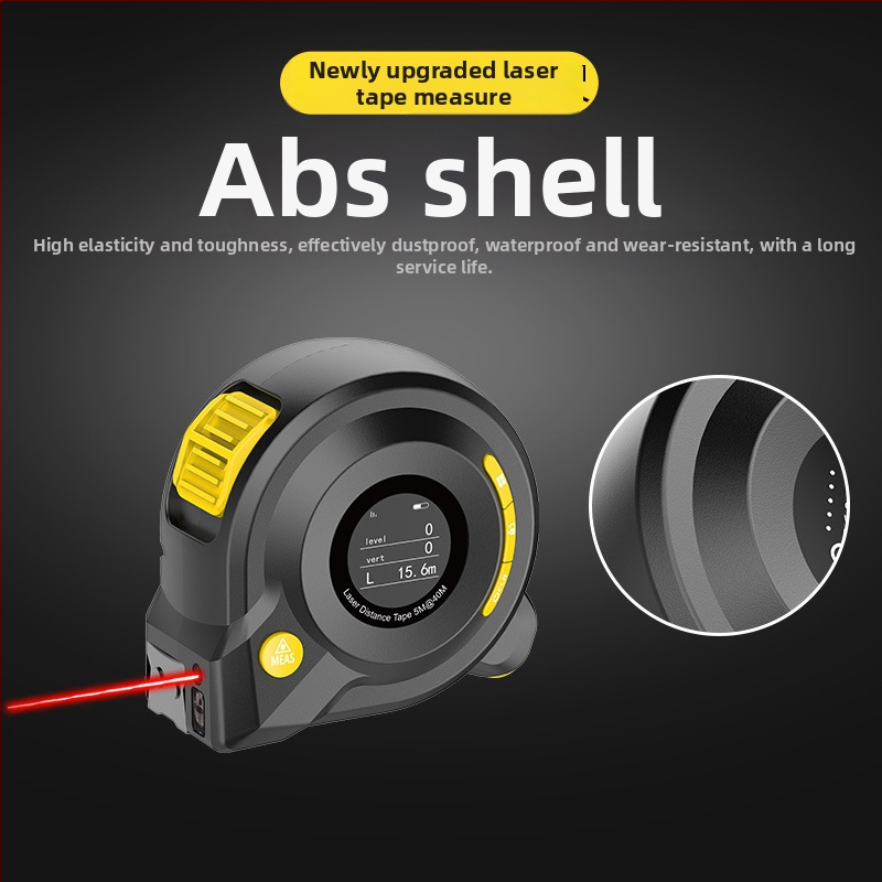 Trīs vienā lāzera mērierīce ar IR digitālo displeju, diapazons 40 m