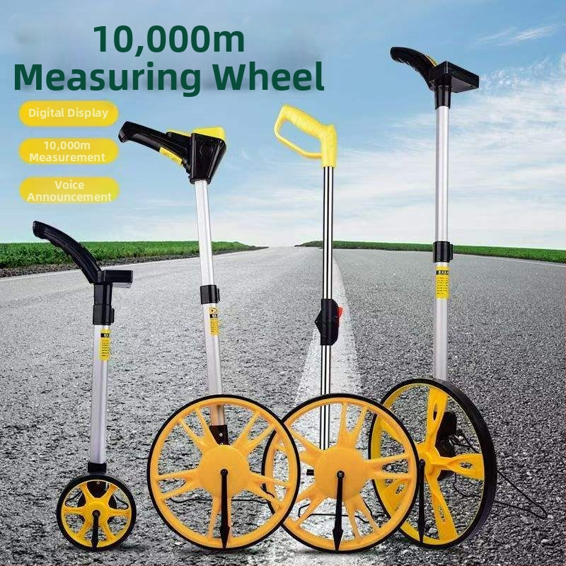 Rokas vadāms attāluma mērīšanas instruments ar mehāniski-elektronisku digitālu displeju inženierijas mērījumiem ārā