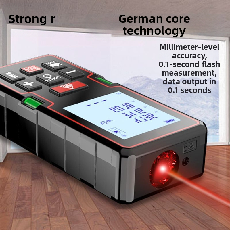 Lāzera attāluma mērierīce, rokas, infrasarkanais mērinstruments, zīmols Powerful factory, modelis Default item