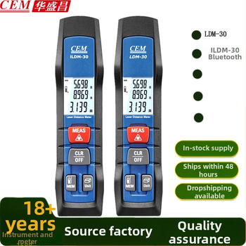 CEM kézi távolságmérő iLDM-30, 30 m mérési tartomány, precizitás ±1,5, No.7 elemről működik