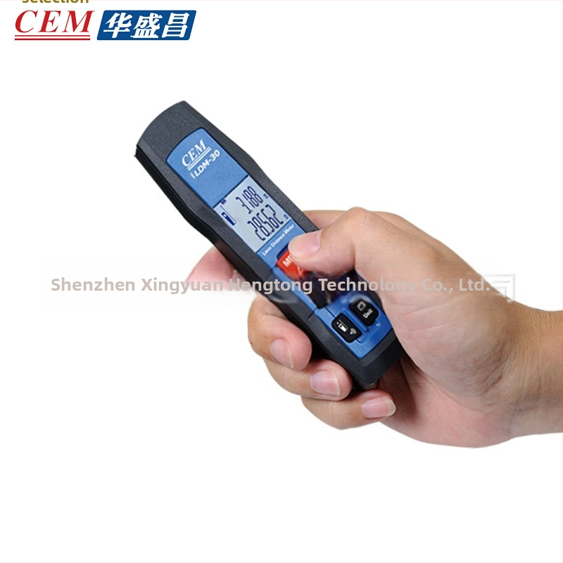 CEM kézi távolságmérő iLDM-30, 30 m mérési tartomány, precizitás ±1,5, No.7 elemről működik