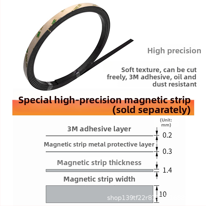 Integrēts magnētiskais elektroniskais mērinstruments alumīnija durvju un logu griešanai, modelis M503/LP02/M503L, diapazons 0–50000 mm, precizitāte ±0,1 mm, saderīgs ar MS50