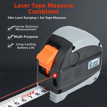 Lāzera attāluma mērītājs koksnes apstrādei — elektroniskais infrasarkanais lineālais mērinstruments, daudzfunkcionāla mērierīce, augsta precizitāte