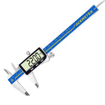 Elektronički digitalni mjerni kaliper Type a15, Orient, raspon mjerenja 0-150/200/300 mm, rezolucija 0,01 mm, točnost ±0,02 mm, kućište od nehrđajućeg čelika s plastičnim poklopcem, metričko/palac konverzija, prilagodljiv.